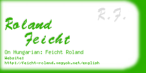 roland feicht business card